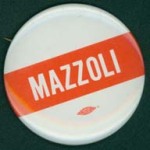 Mazzoli campaign button, 1982