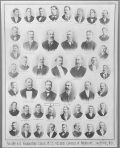 Faculty and graduating class 1895.